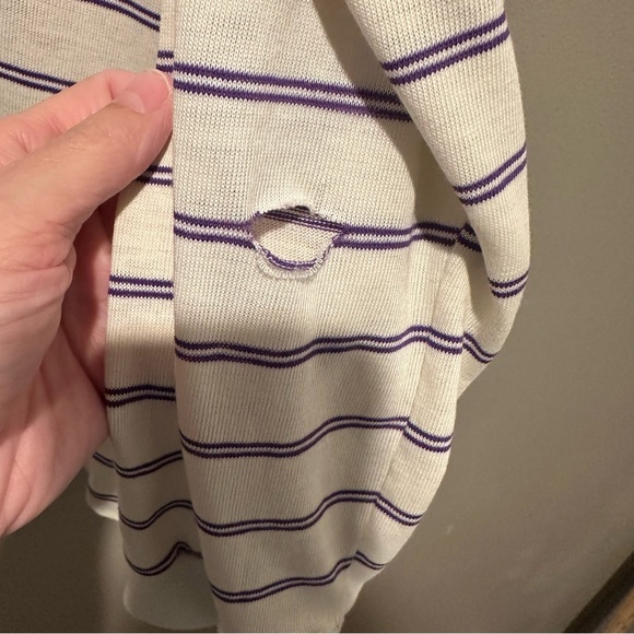 Ocean Pacific Vintage Sweater Mens XL Striped Polo Style Surf Ocean Long Sleeve - Picture 6 of 10